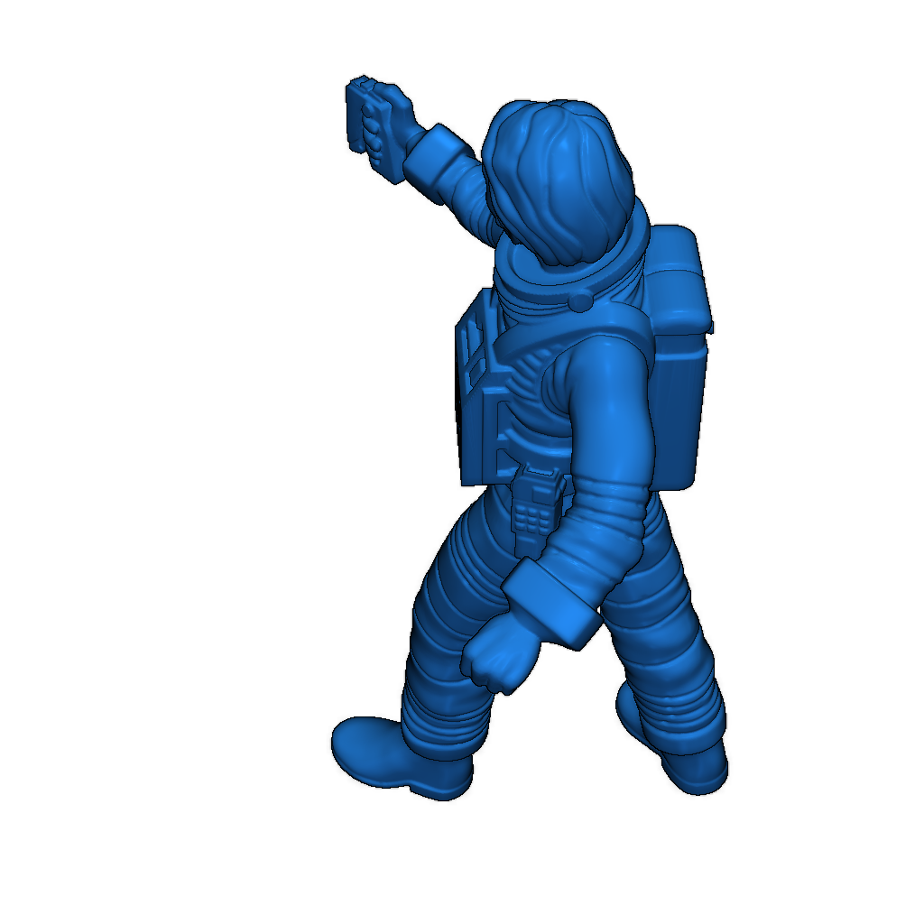 Экипаж Лунной базы в скафандрах EVA