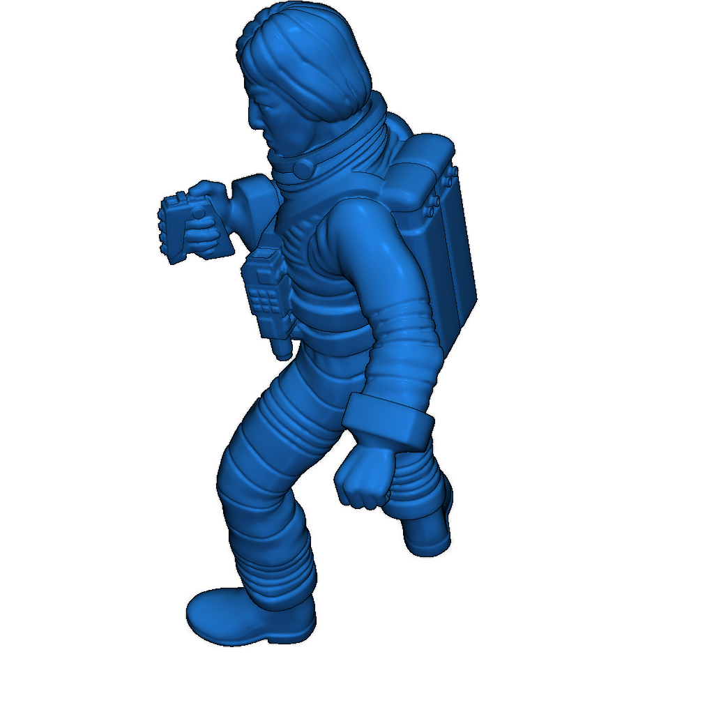 Экипаж Лунной базы в скафандрах EVA