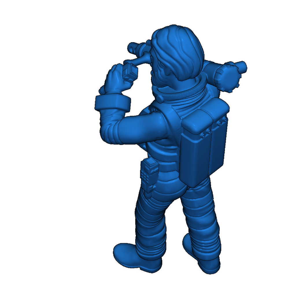 Экипаж Лунной базы в скафандрах EVA