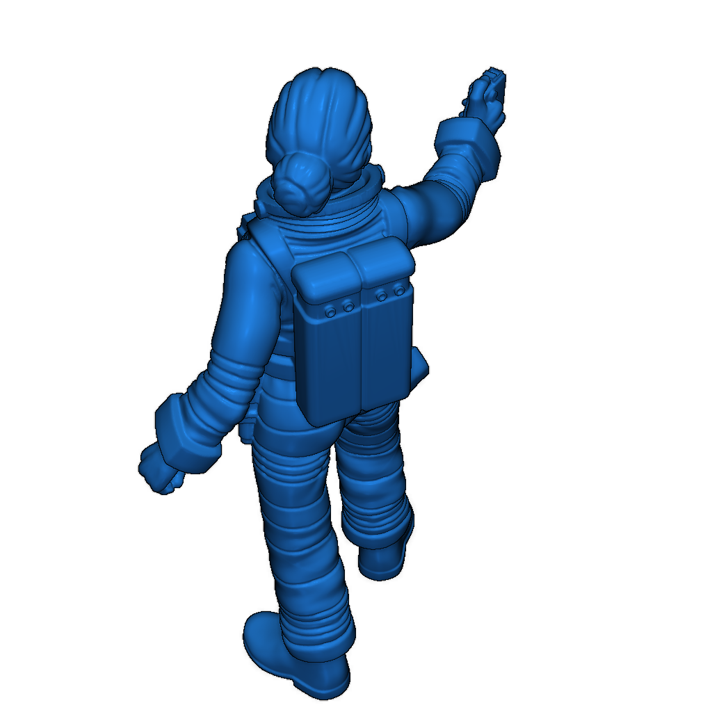 Экипаж Лунной базы в скафандрах EVA