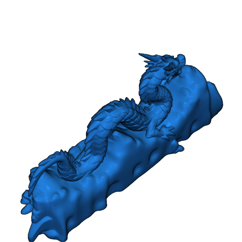 Восточный дракон на горах
