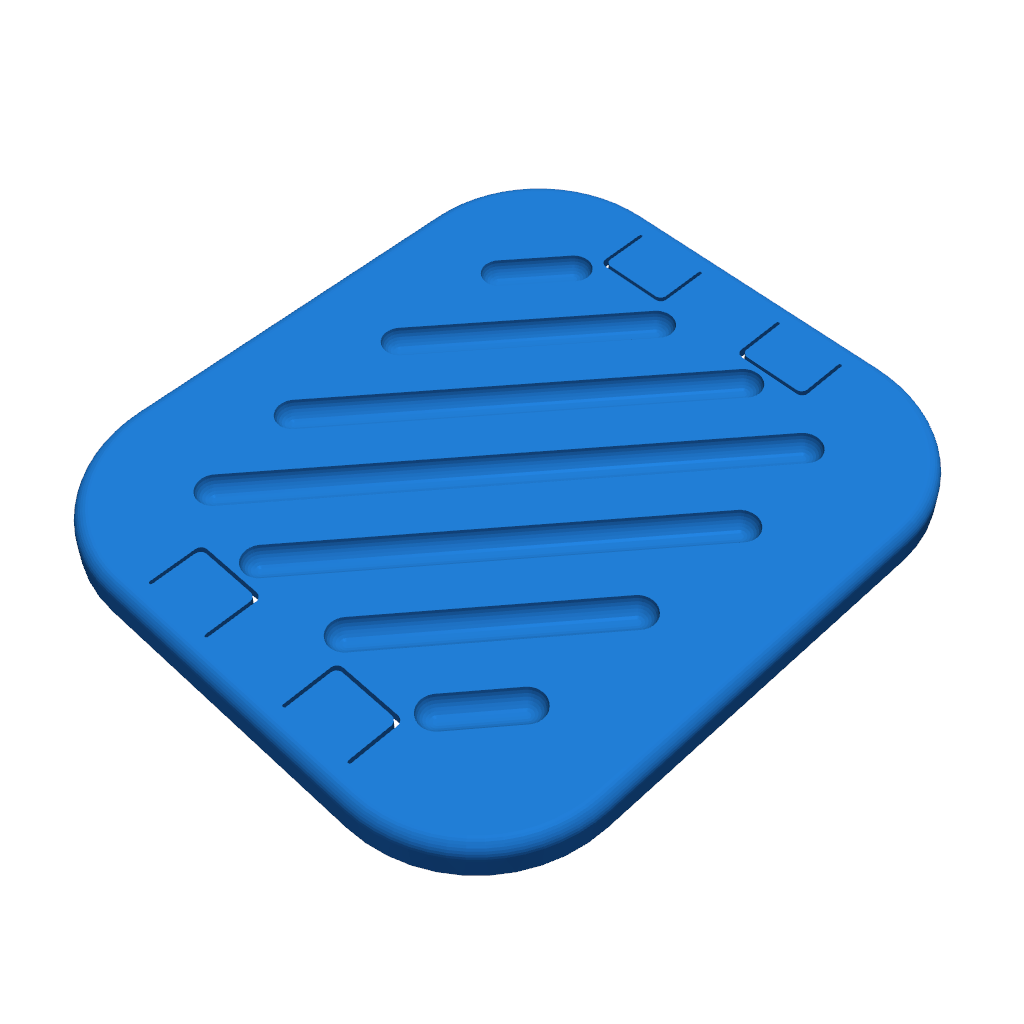 Заглушка/панель/фильтр для квадратных отверстий в задних колоннах