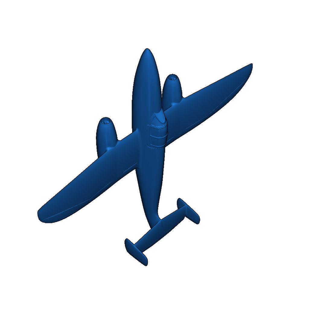 Модель самолета HE-280 в масштабе 1:64