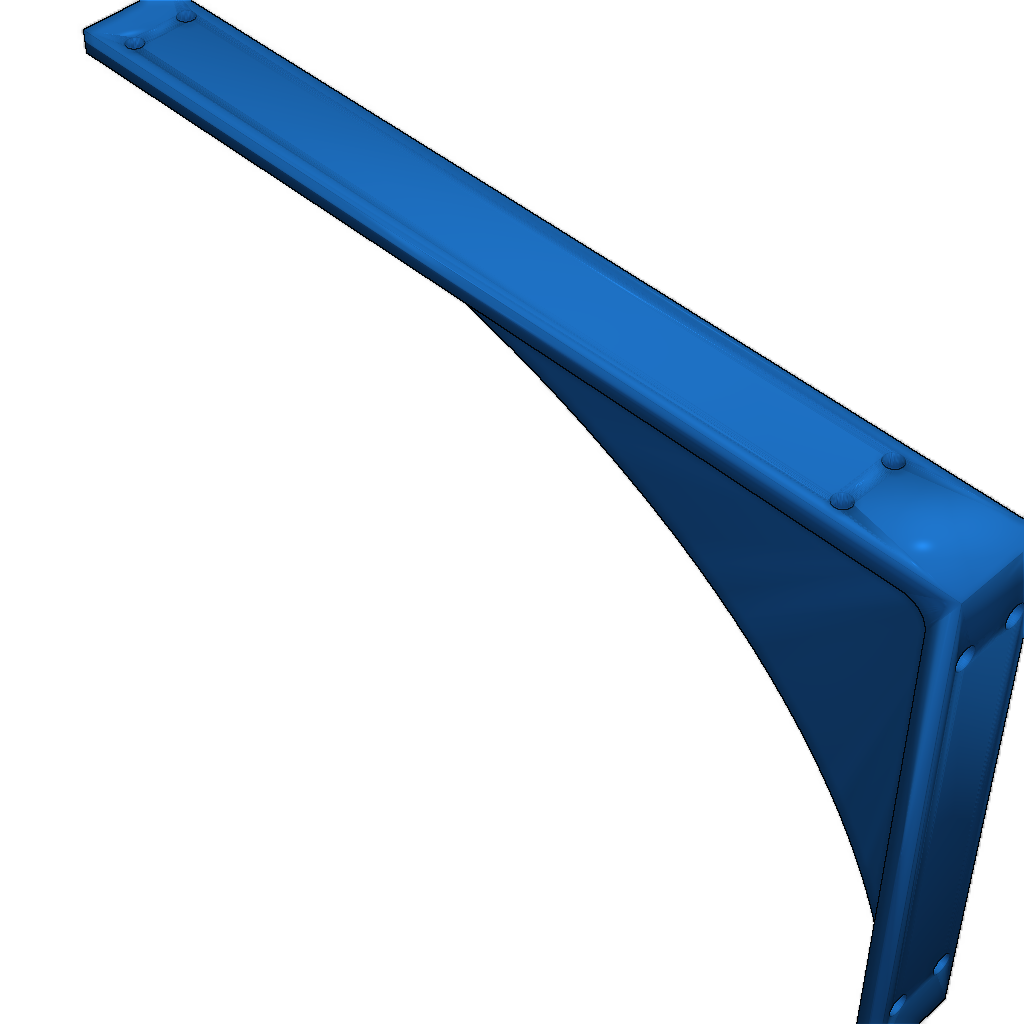 L-образное крепление для полок