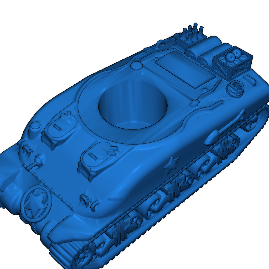 Sherman M4 Командир с грузом 28мм