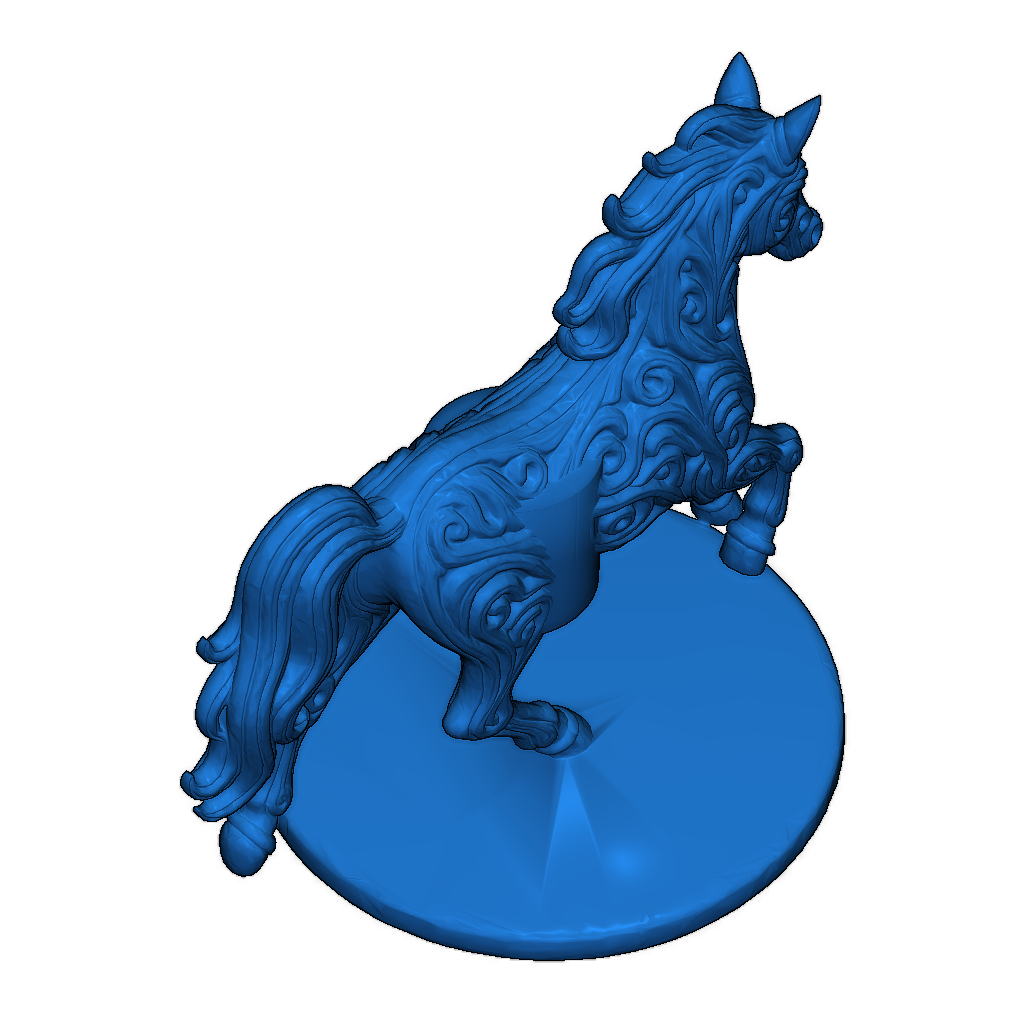 Орнаментированный конь восточной тематики