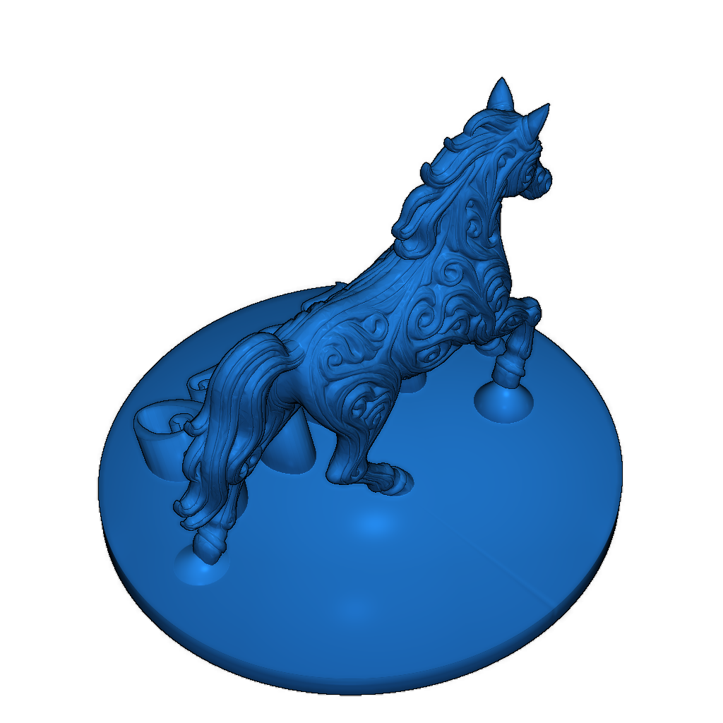 Орнаментированный конь восточной тематики