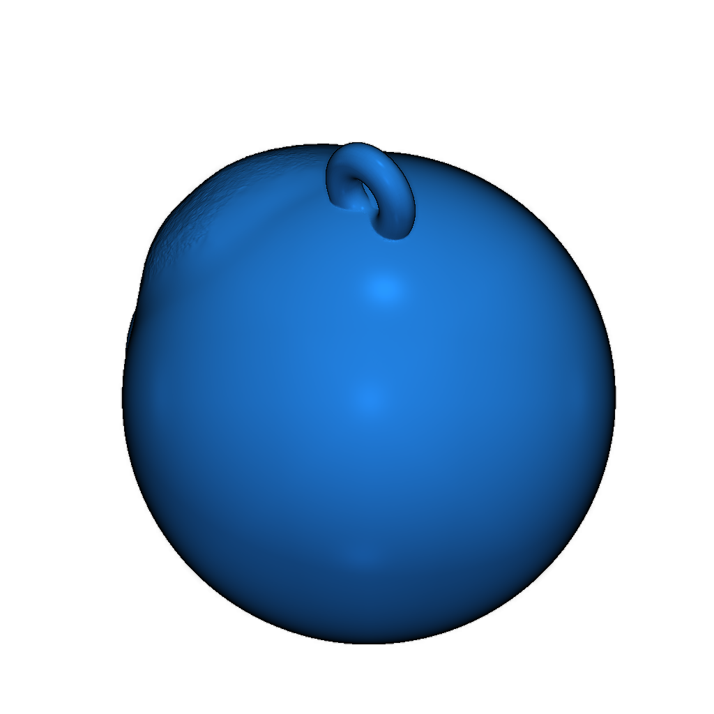 Готическая ёлочная игрушка в форме черепа