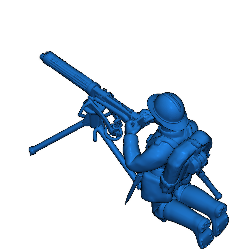 28мм латвийский пулемет времен Второй мировой войны