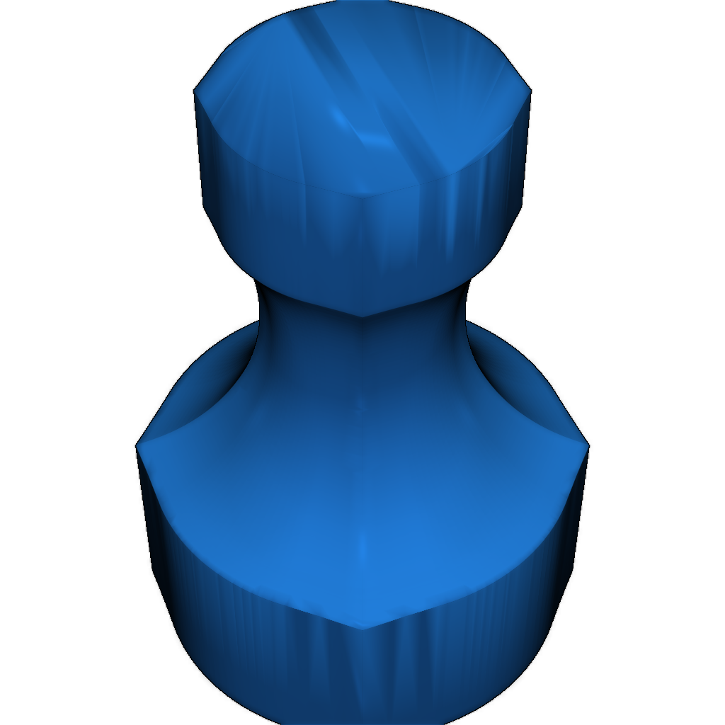 Фигурка пешки с магнитом (параметрическая)