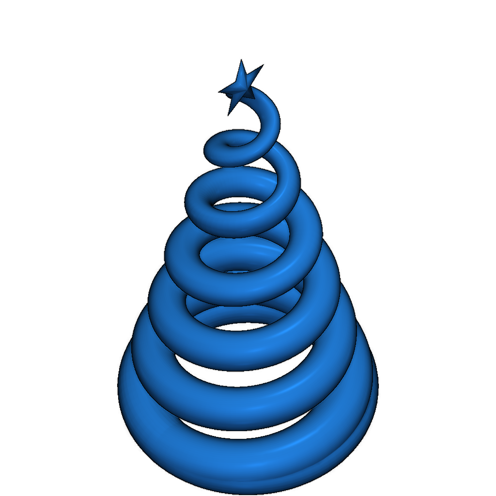 Спиральная рождественская елка — Современный декор