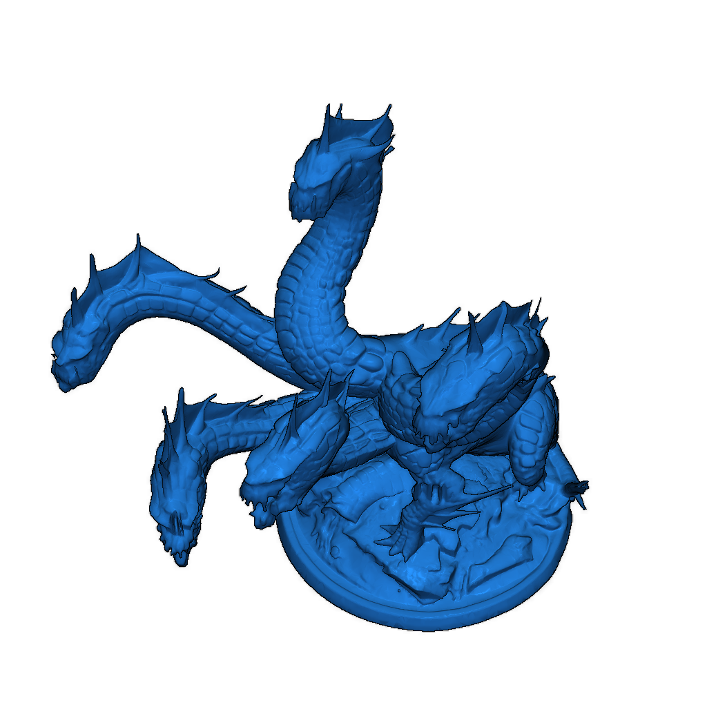 Мифическая гидра с пятью головами