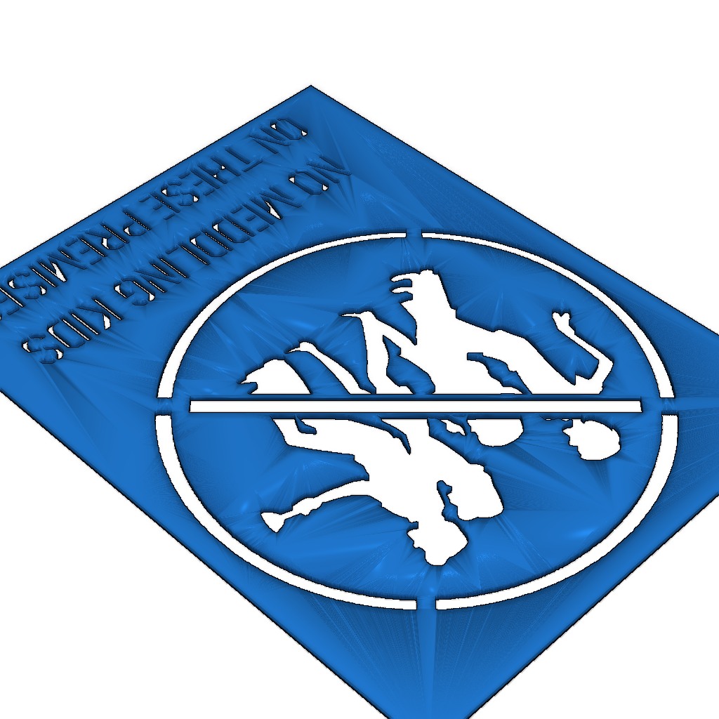 Шаблон 'Не входить' Scooby Doo