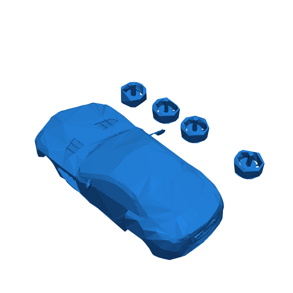 Mercedes SLR с колесами и номерным знаком