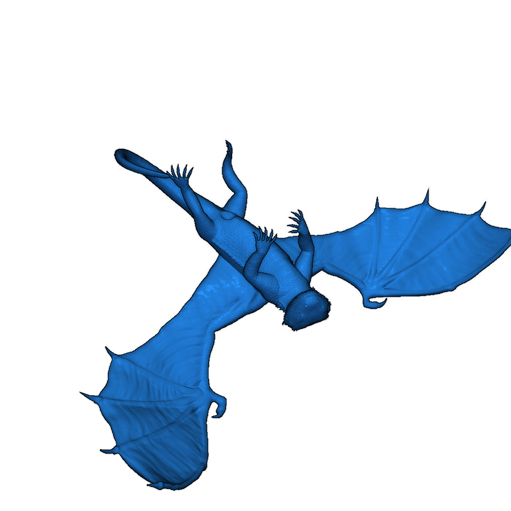 3D модель ящерицы с бородой