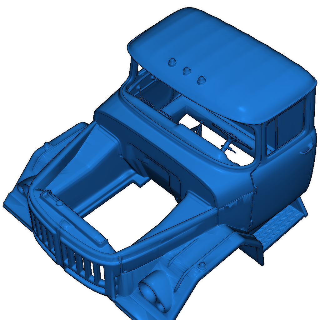 Кабина грузовика ЗИЛ-131 в масштабе 1:87