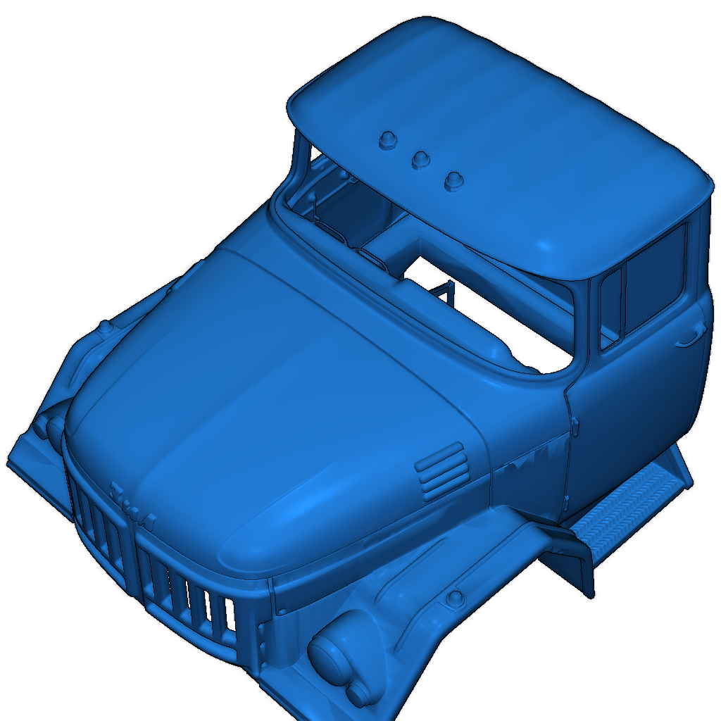 Кабина грузовика ЗИЛ-131 в масштабе 1:87