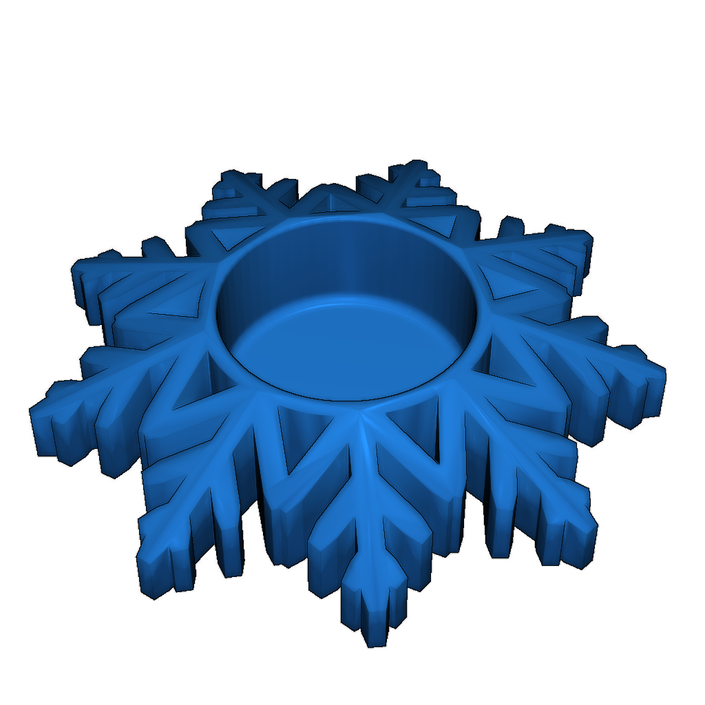 Снежинки для чайных свечей