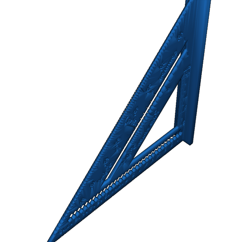 Метрическая рафтерная квадратная линейка с системой Hip/Valley — V2