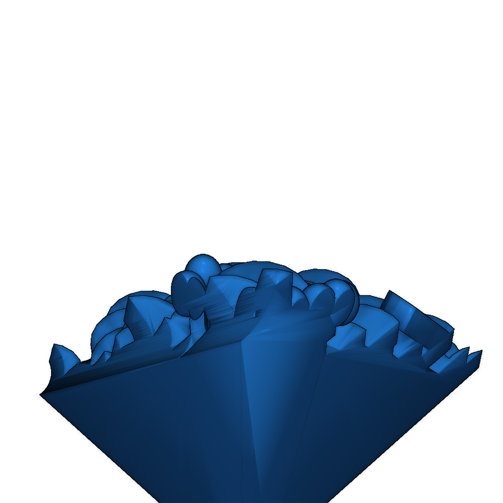Дракон на кубиках с сокровищами