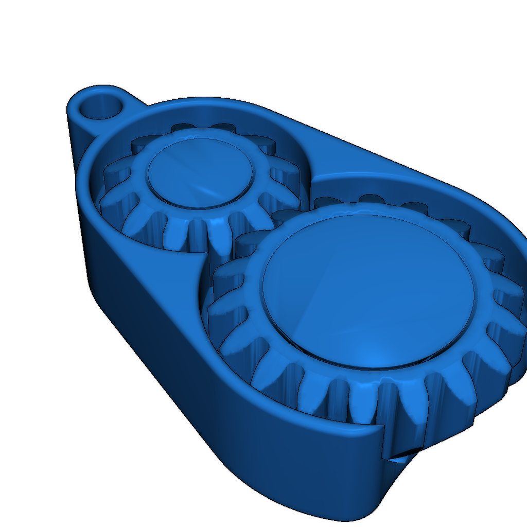 Безопорный фиджет-ключница с шестеренками