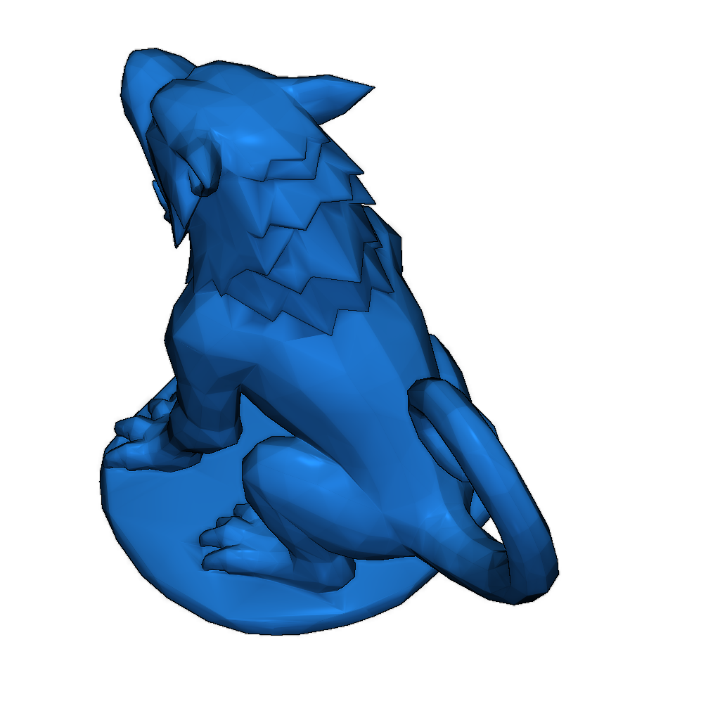 Модель мифологического существа Ahuizotl