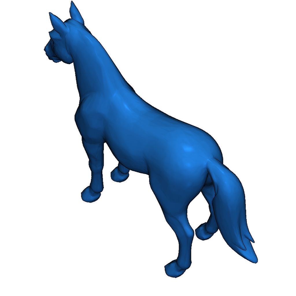 3D модель лошади Аппалуза в стиле Crystal Facets