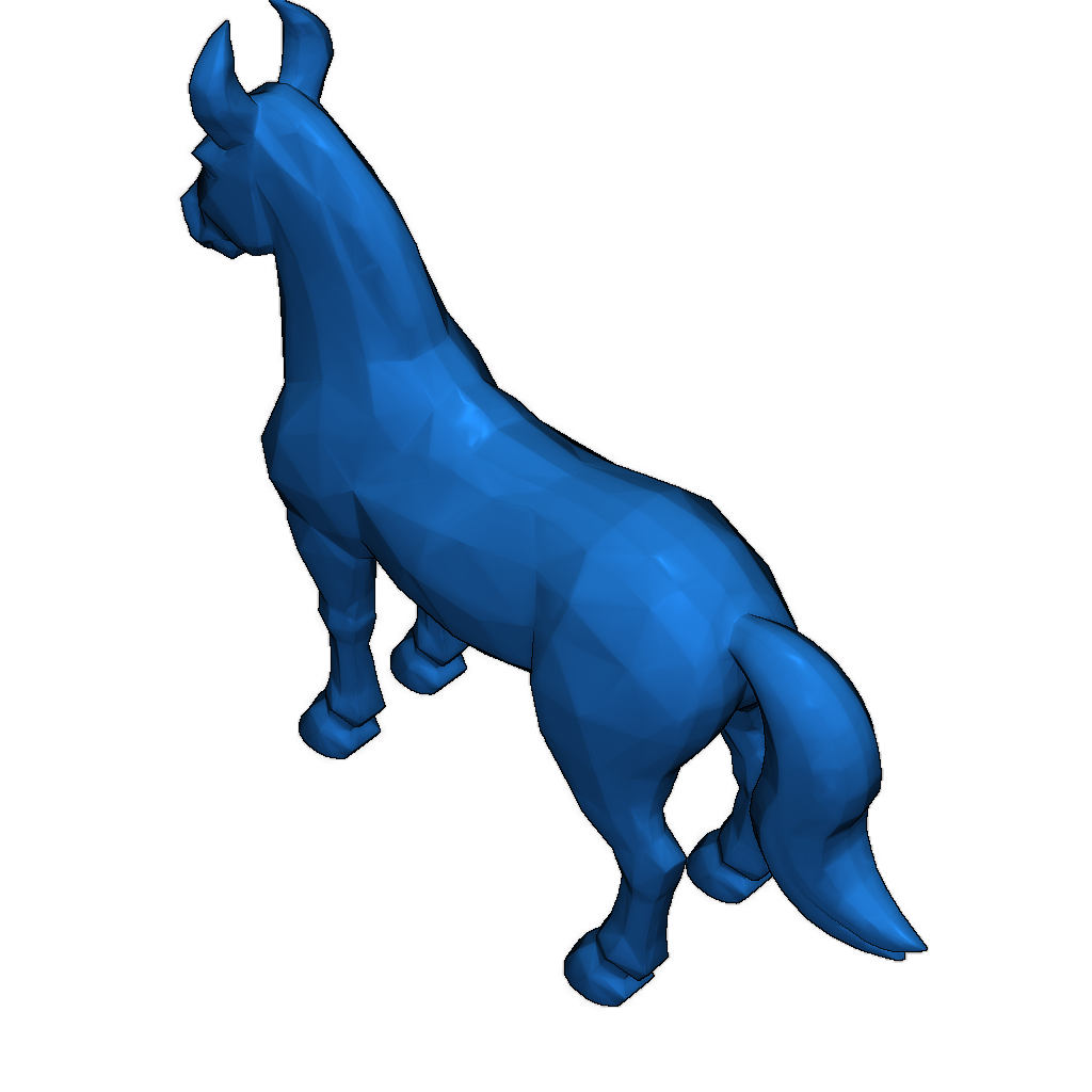 3D модель лошади Marwari в стиле Crystal Facets