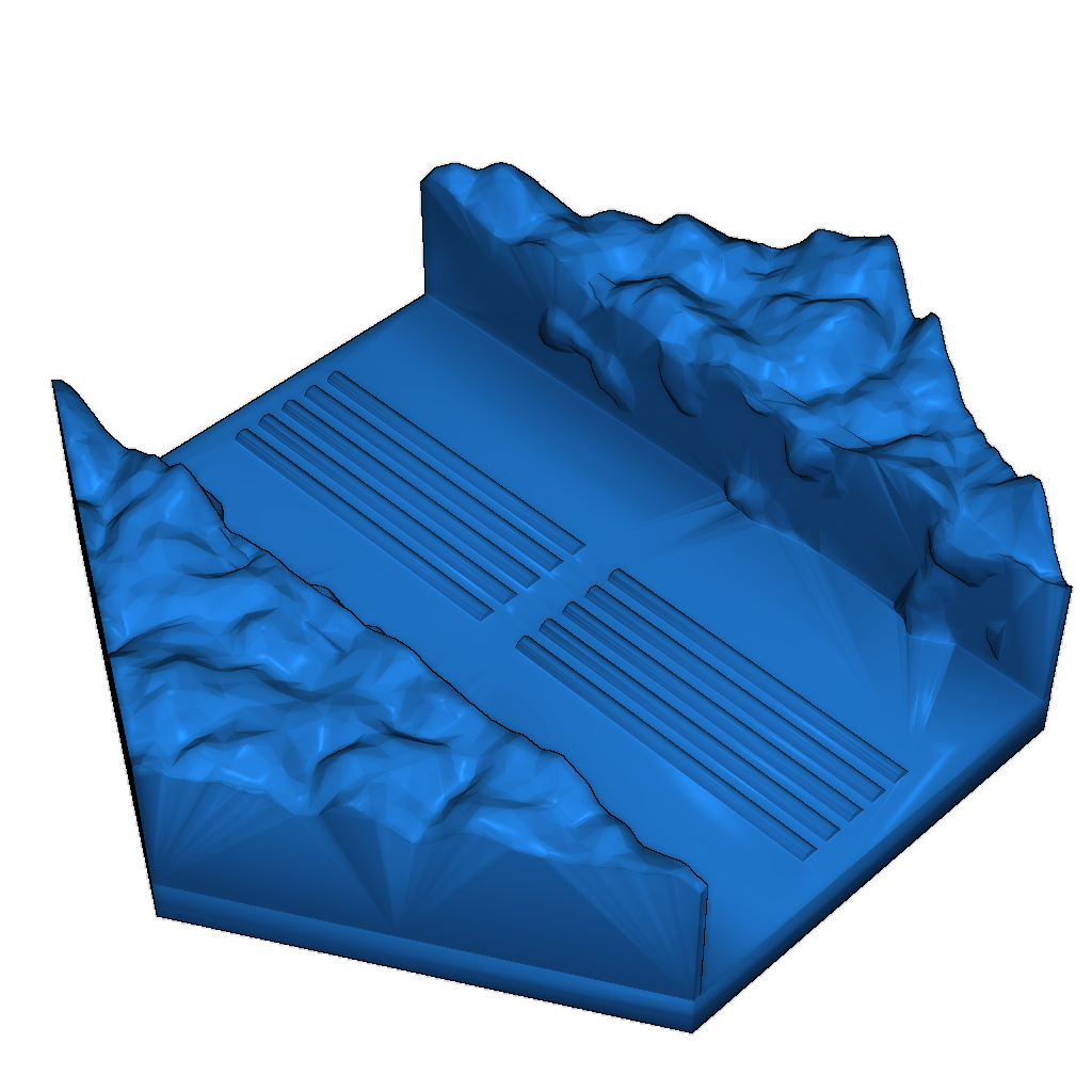 Модель рельефа для битвы на Хоте: Траншея