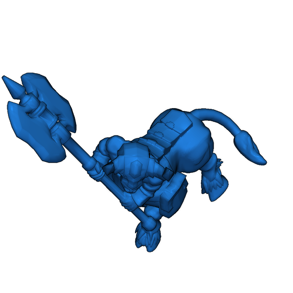 Гномий бык-центор для настольных игр 28мм