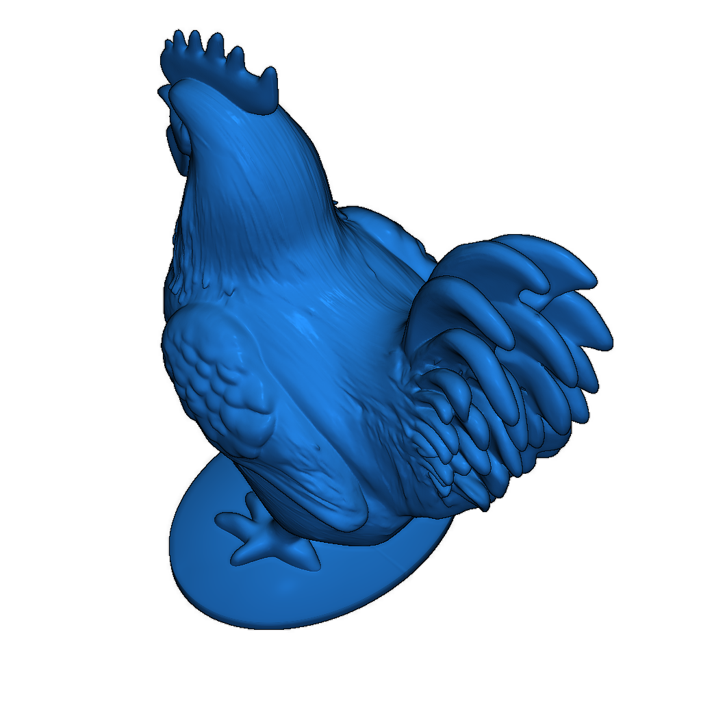 Красивая 3D модель курицы
