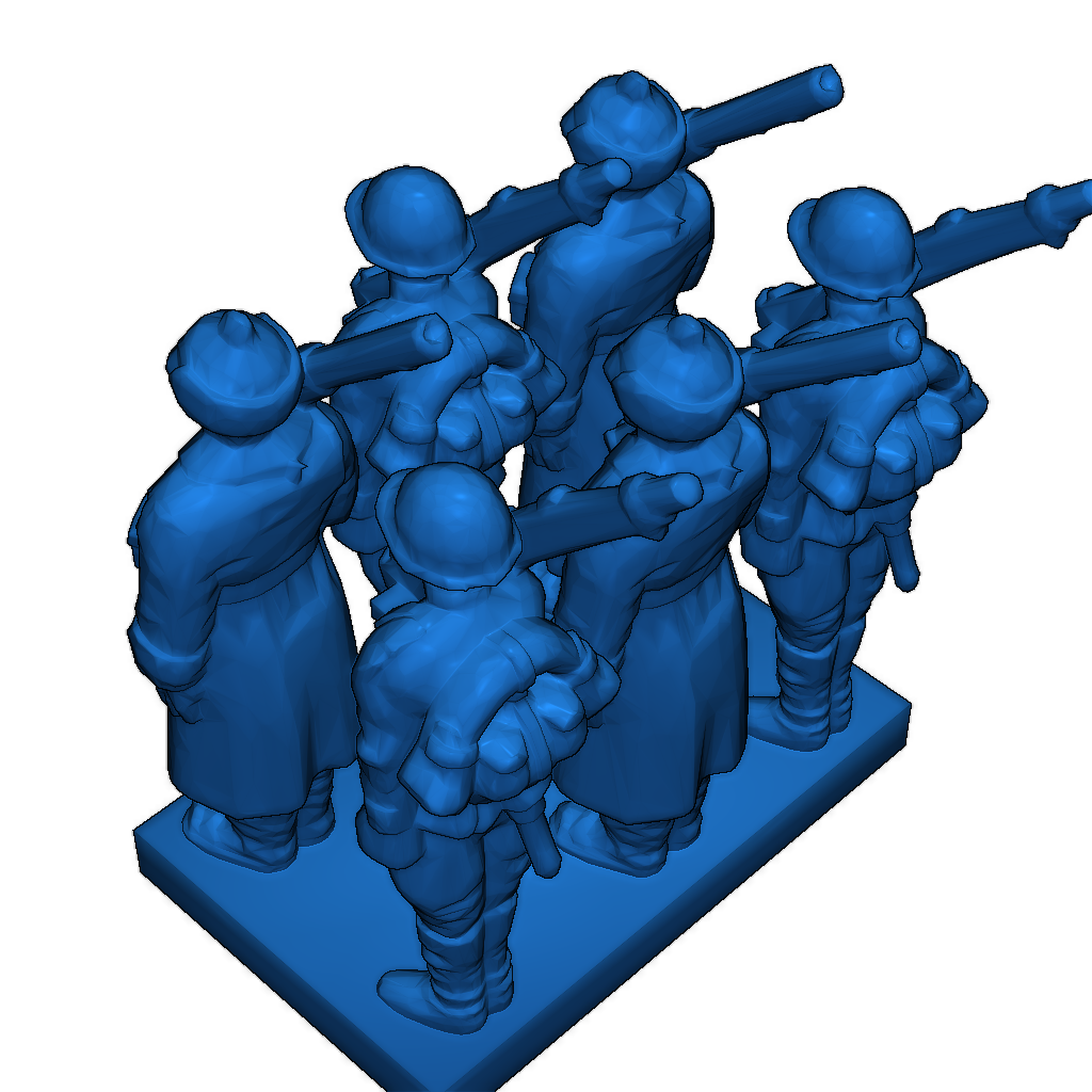 Ряды солдат (масштаб 6мм)