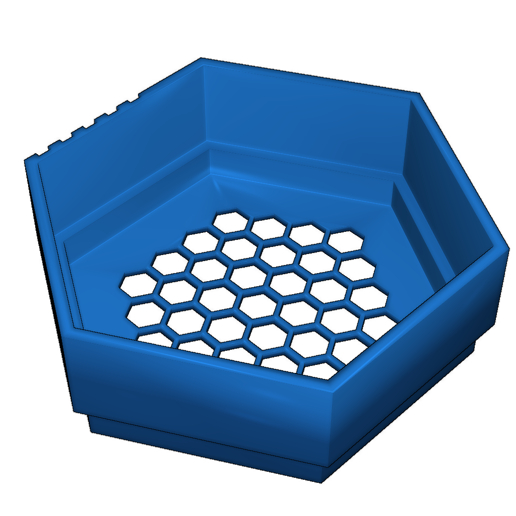 Шестичастный набор гексагональных сит для бисера