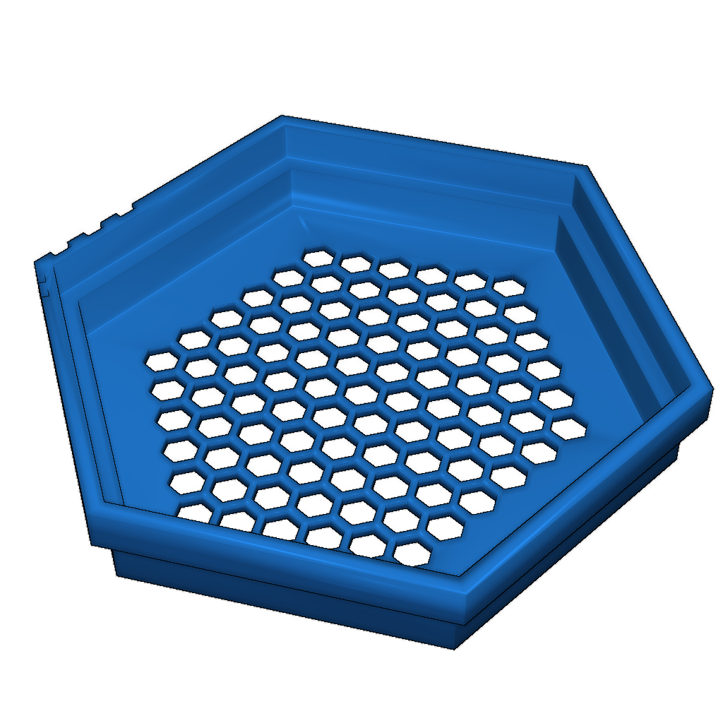 Шестичастный набор гексагональных сит для бисера