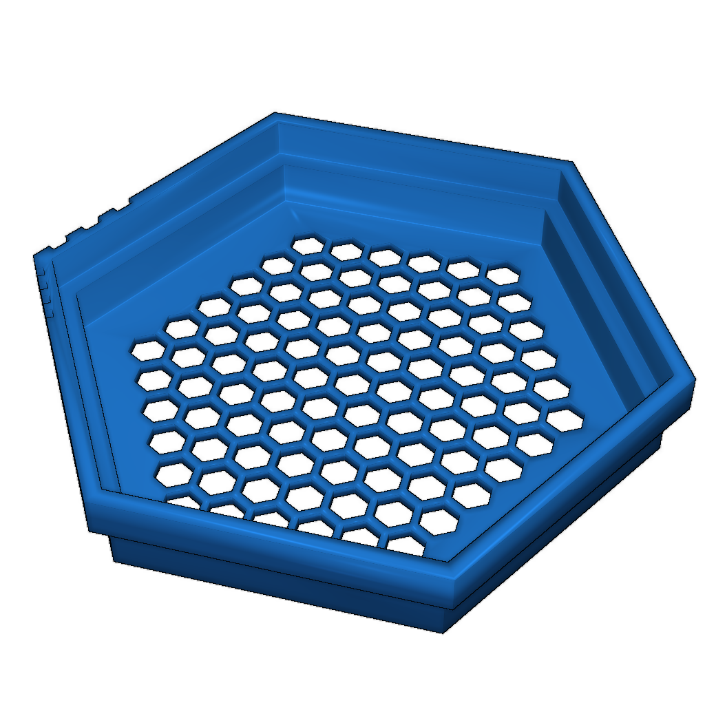 Шестичастный набор гексагональных сит для бисера