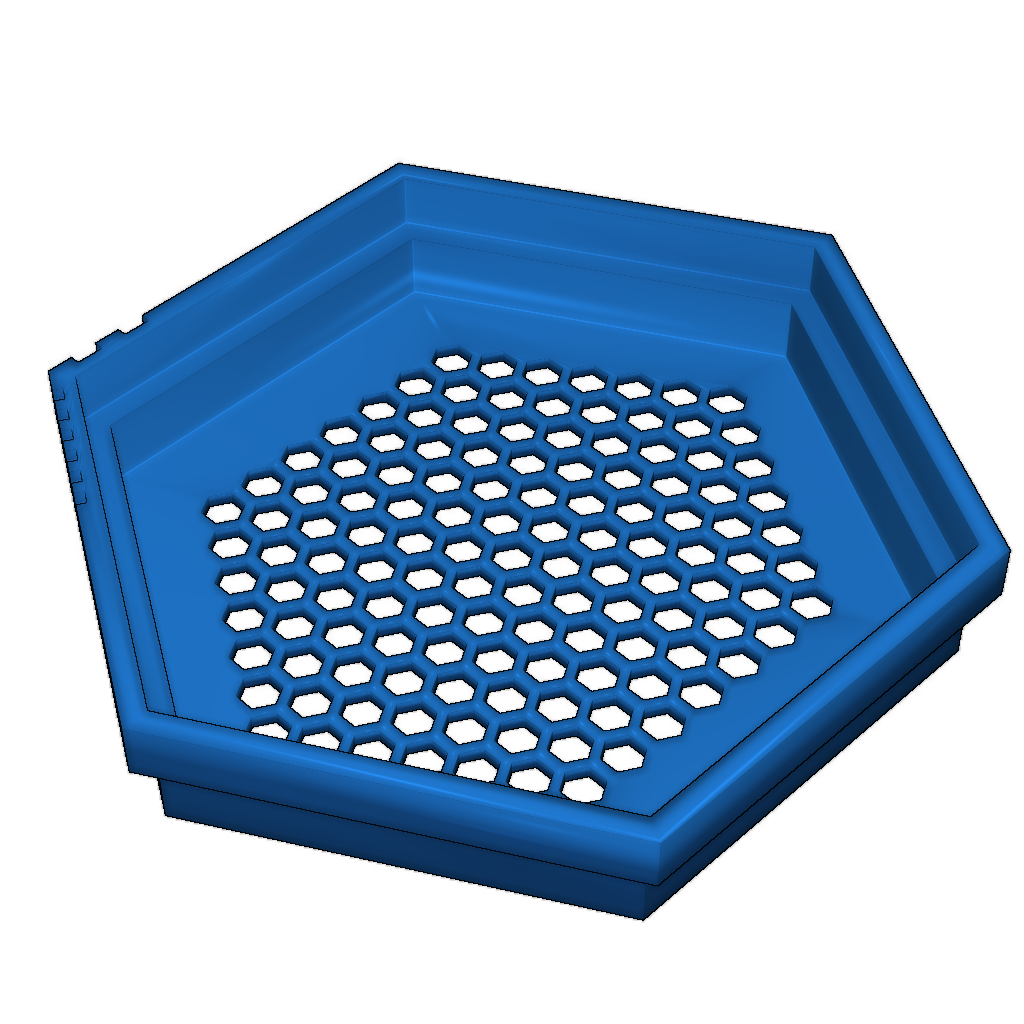 Шестичастный набор гексагональных сит для бисера