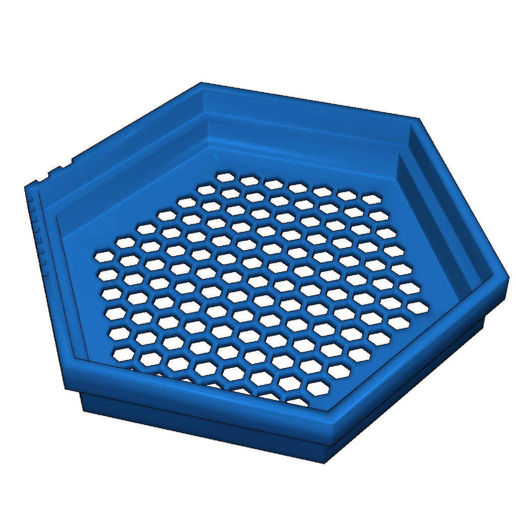 Шестичастный набор гексагональных сит для бисера