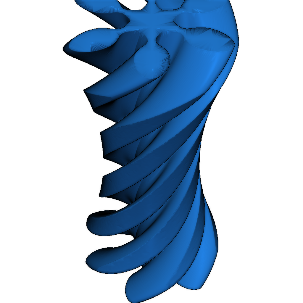 Цилиндр с спиральным проходом