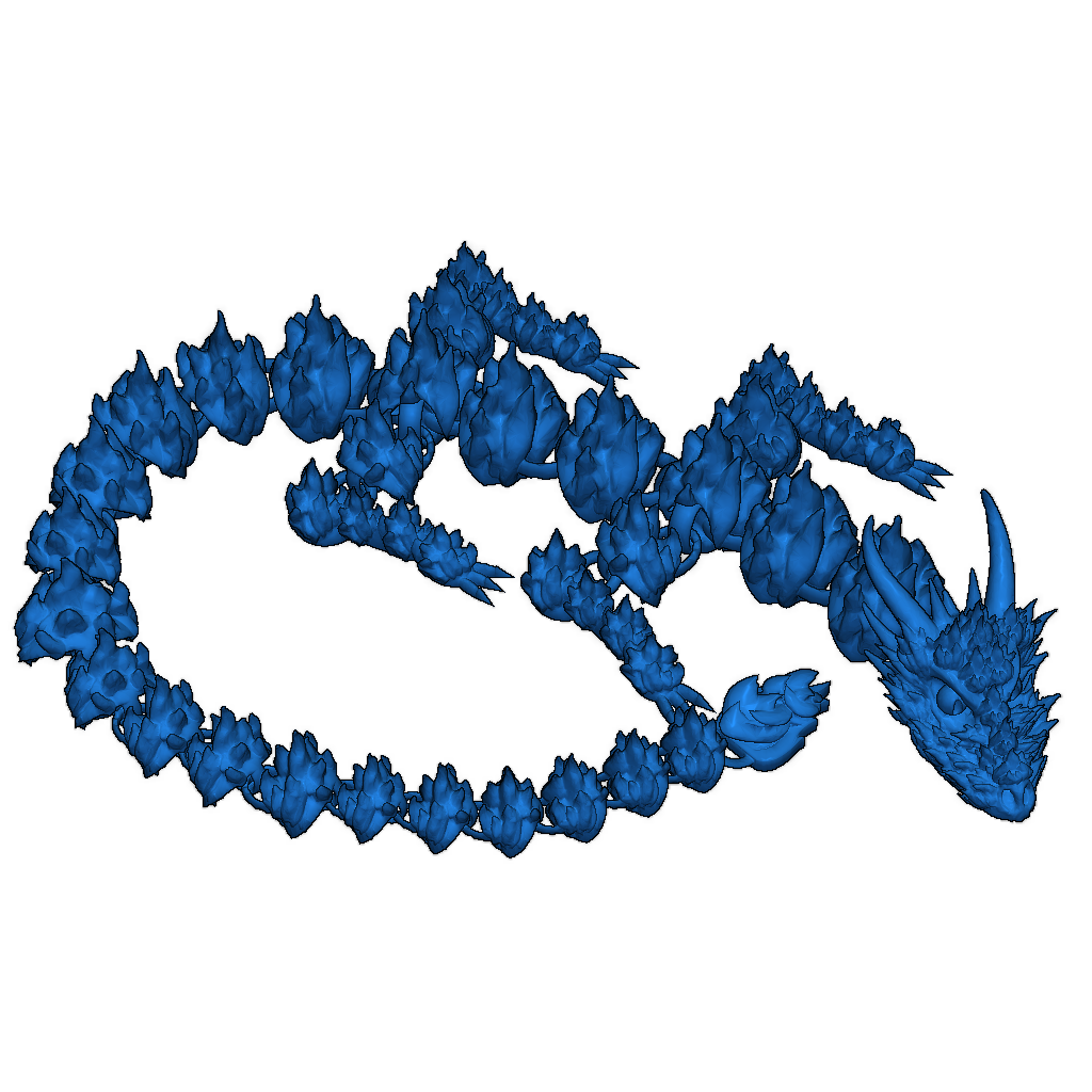 3D модель дракона