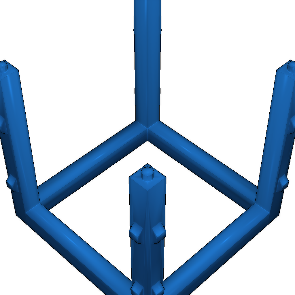 Куб Борг с направляющими для сборки