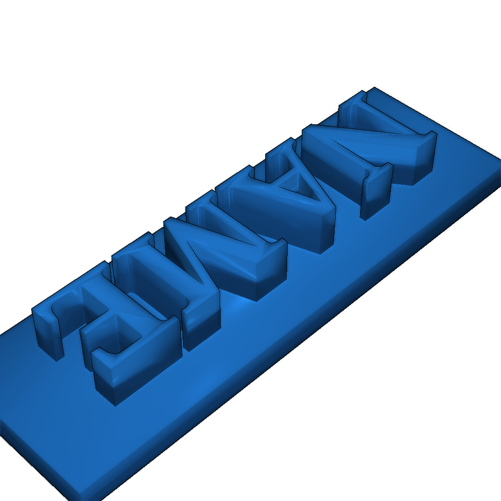 Индивидуальная табличка с именем