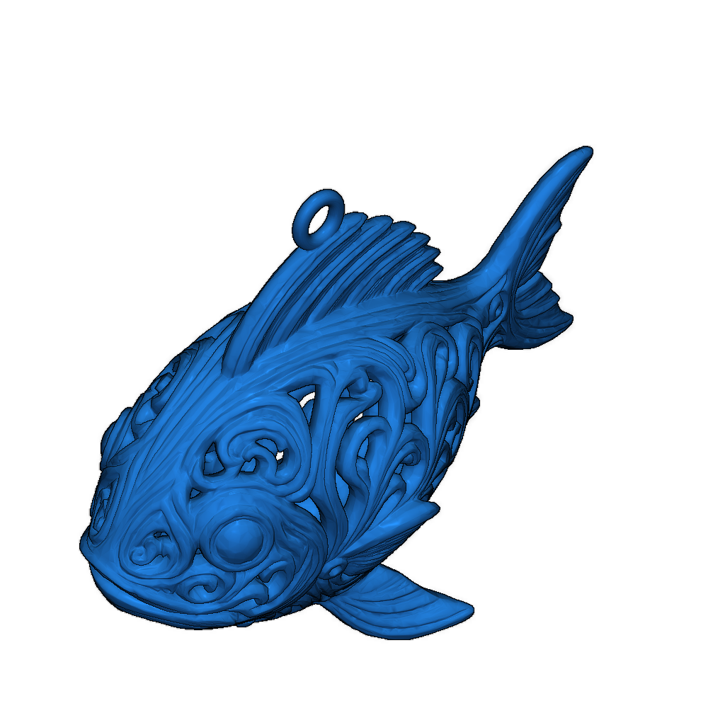 Рождественская игрушка в форме ornate fish