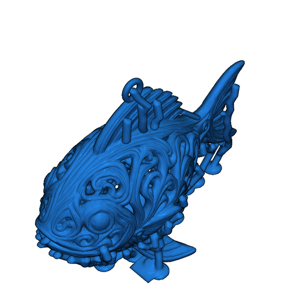 Рождественская игрушка в форме ornate fish