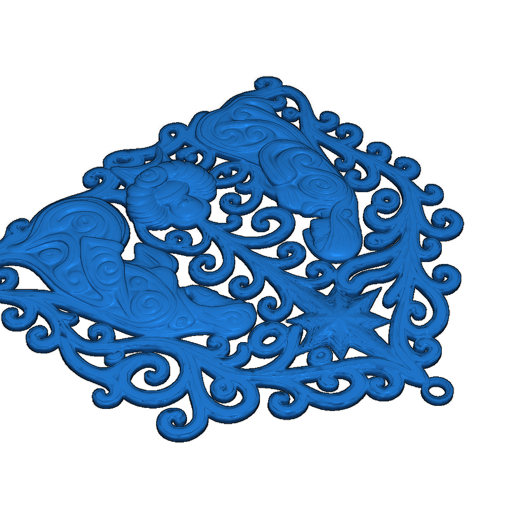 Изящная рождественская сцена