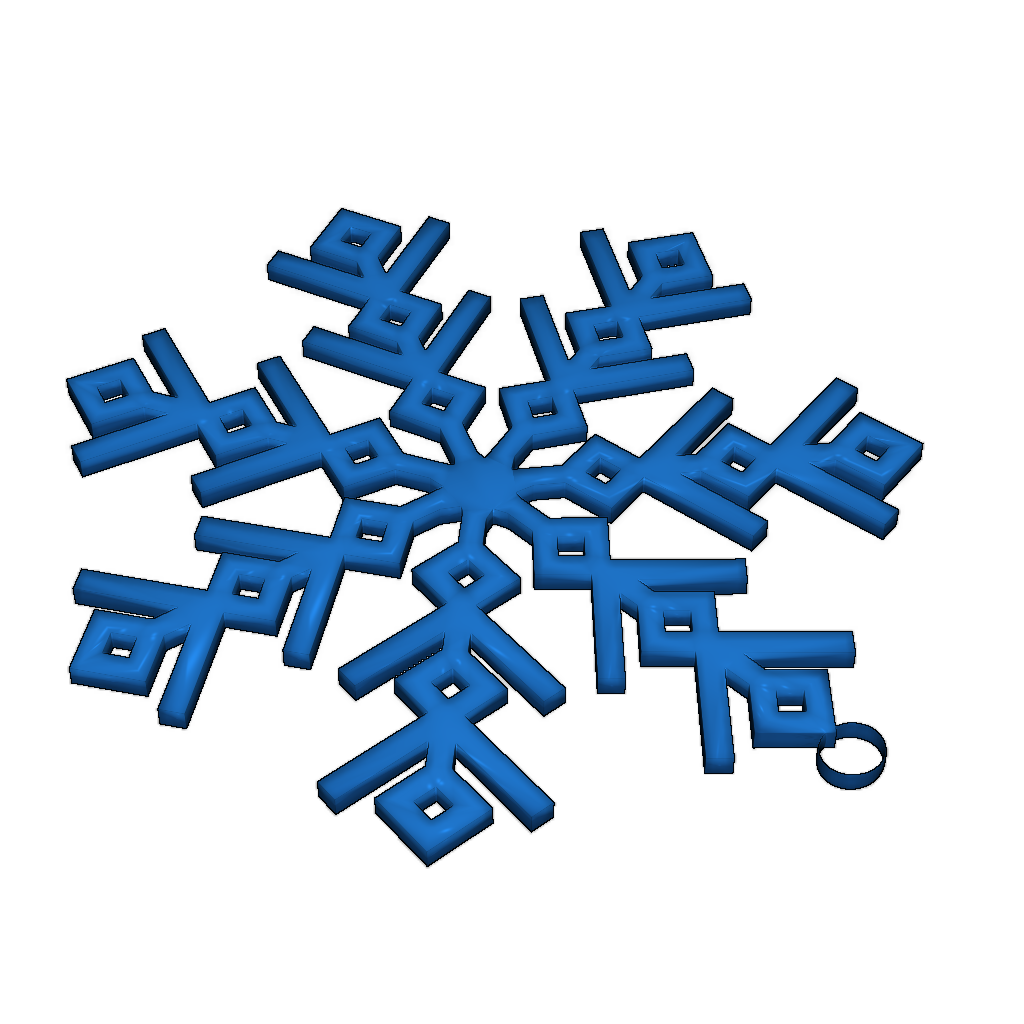 Снежинка для украшения новогодней ёлки