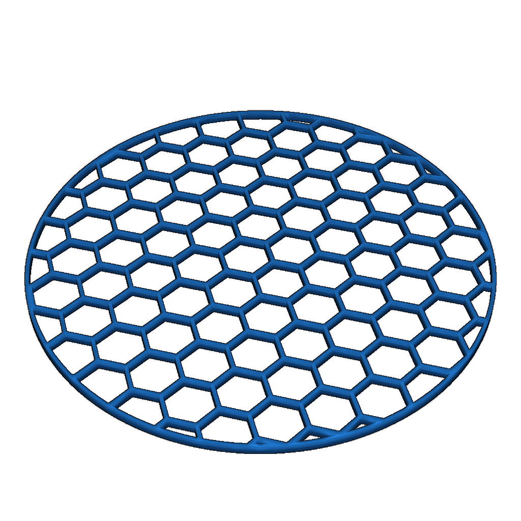 Параметрическая шестиугольная сетка любого размера