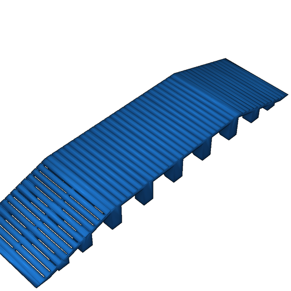 Деревянные грузовые рампы N масштаба