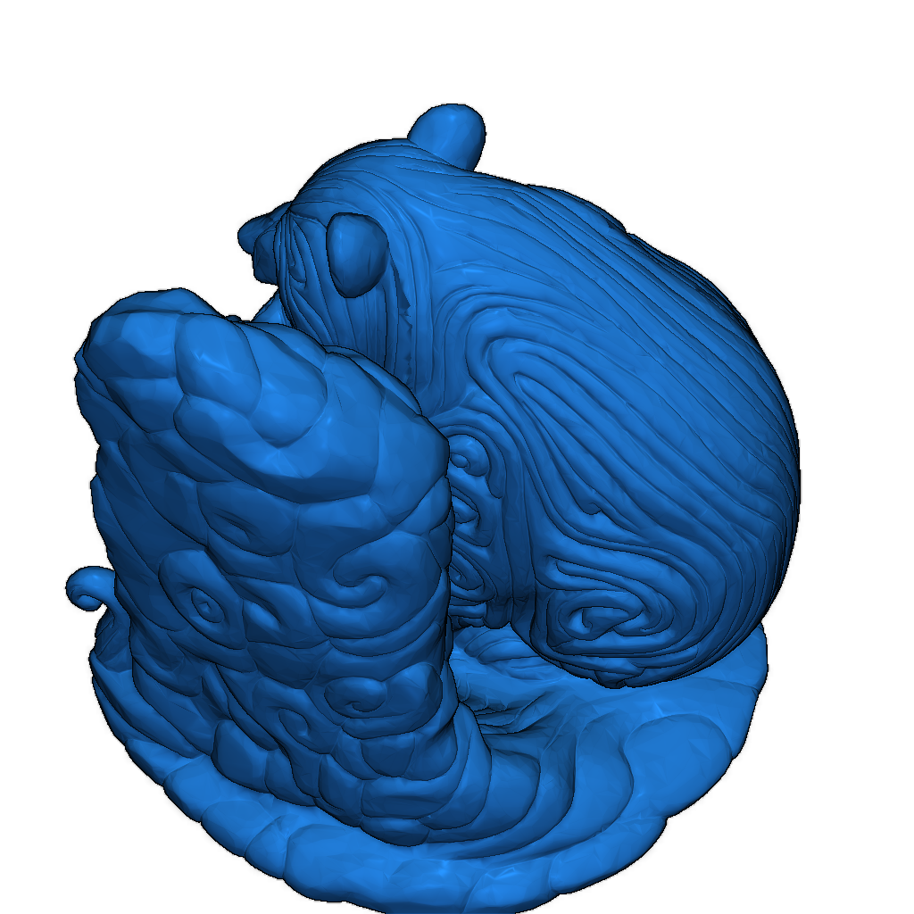 Орнаментальный медведь с рыбой