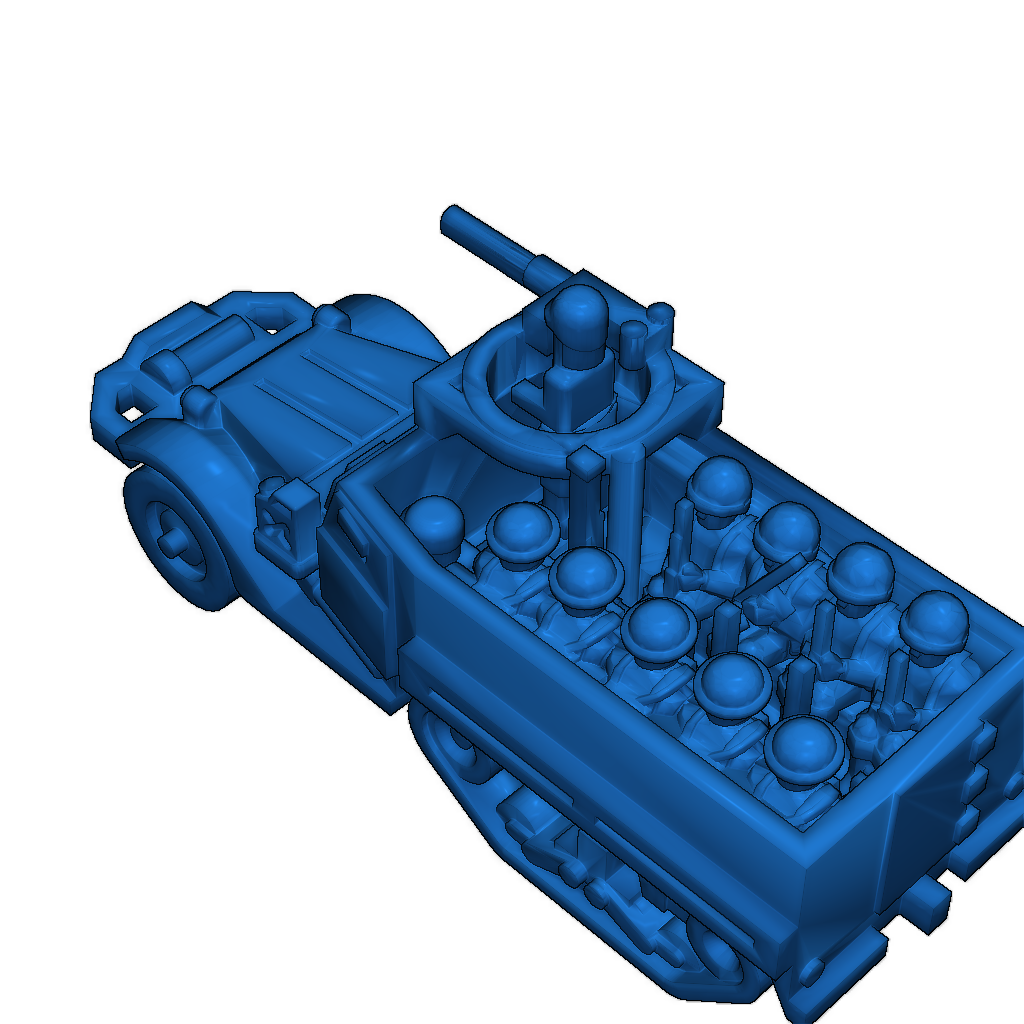 Полугусеничный транспорт с пассажирами
