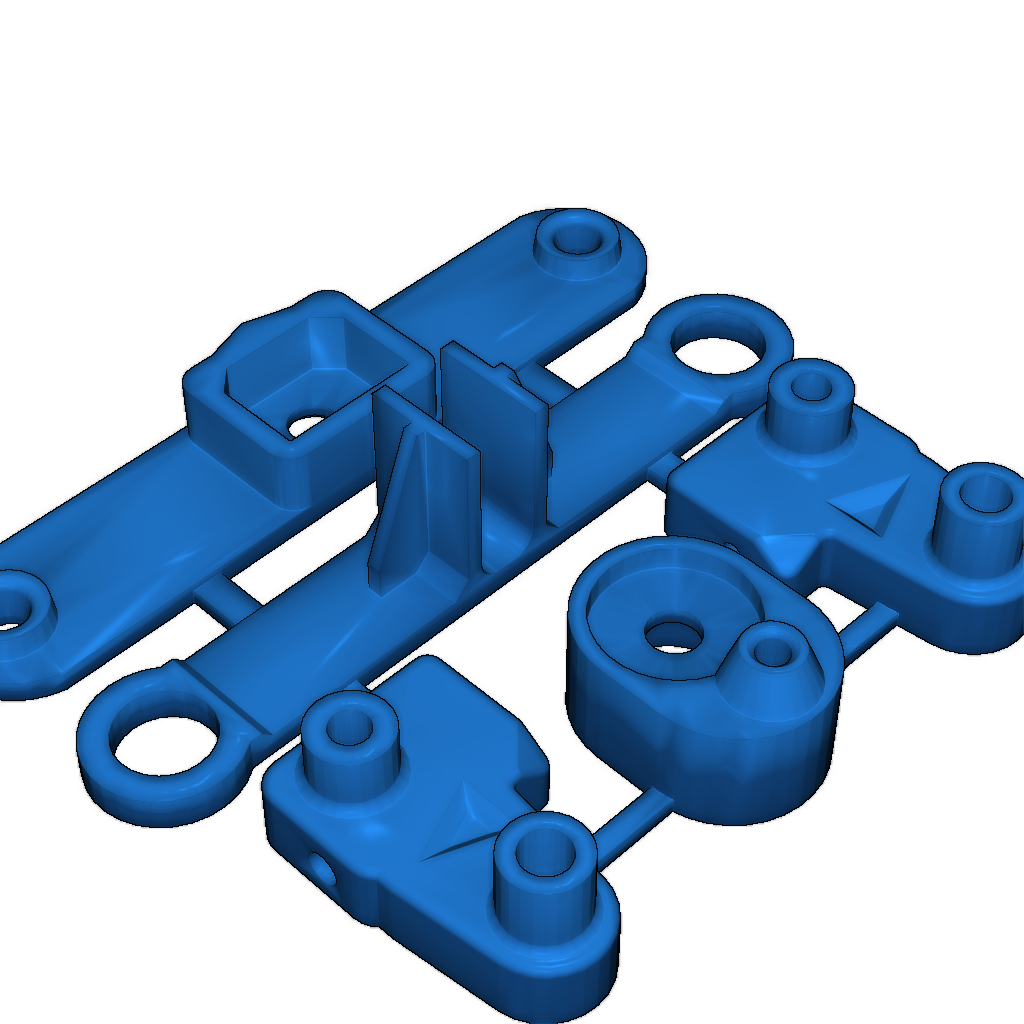 Шасси RC микро автомобиля 1/58 - 1/64